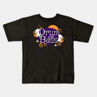 DRUM AND BASS  - Trick or Beat Ghosts (white) Kids T-Shirt